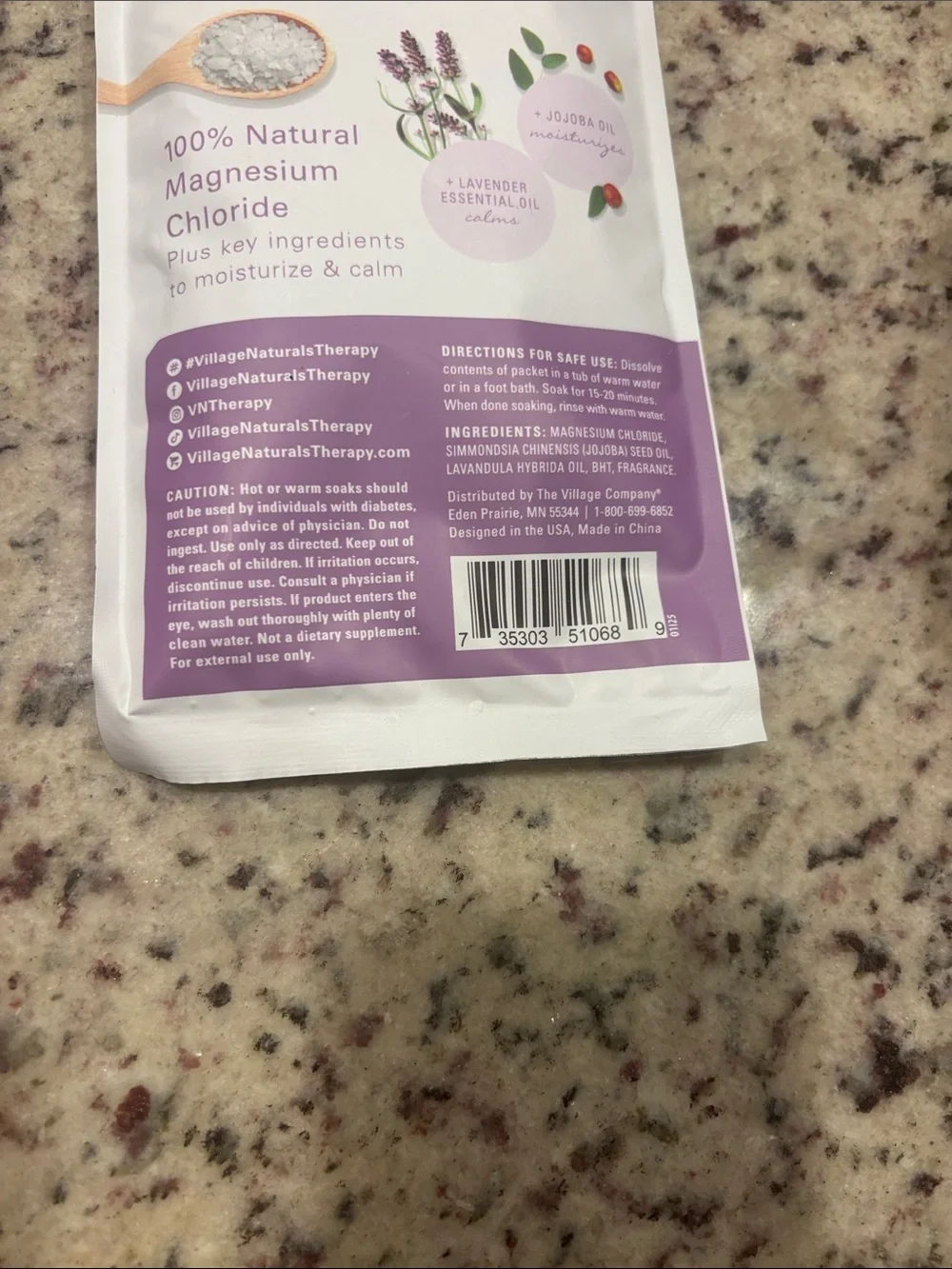 Village Naturals Therapy Bath Flakes